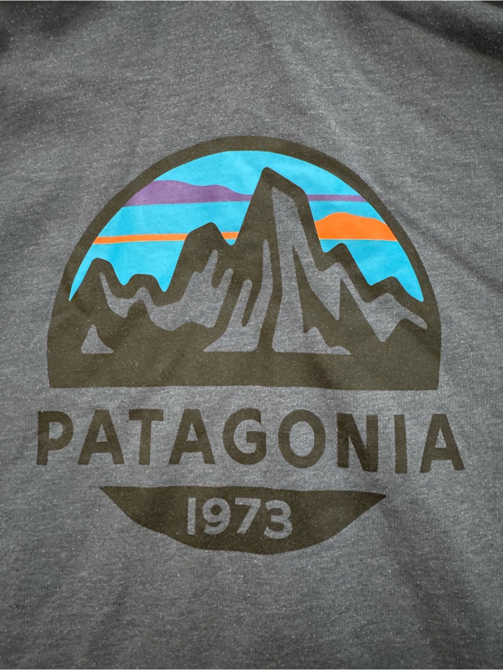 Patagonia Men’s Zip Up Jacket Size Medium Back Graphic Outdoors Hiking Outerwear